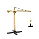 BUILDER Crane with Construction Site