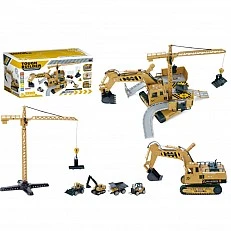 BUILDER Crane with Construction Site