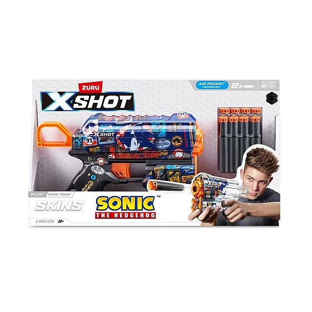 X Shot Sonic Бластер FLUX 8 стрели