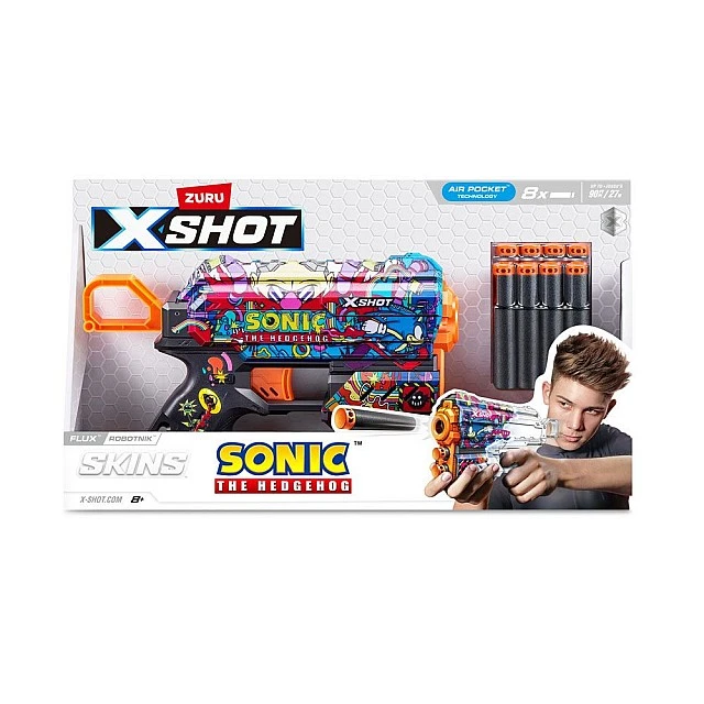 X Shot Sonic Бластер FLUX 8 стрели