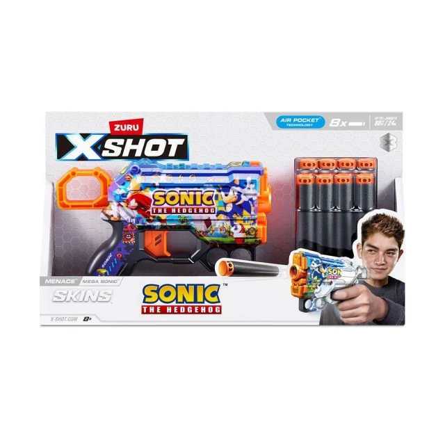 X Shot Sonic blaster MENACE 8 darts