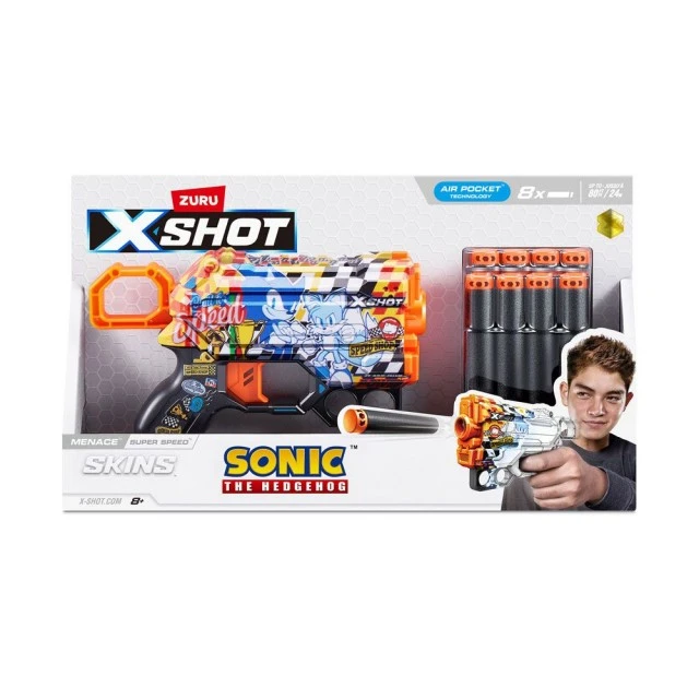 X Shot Sonic blaster MENACE 8 darts