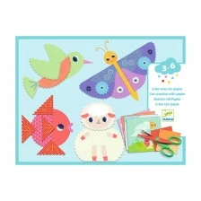 Направи колажи със стикери кръгче в кръгче с ножичка