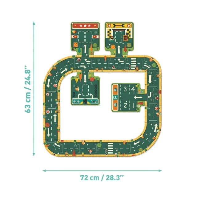 Giant puzzle roads