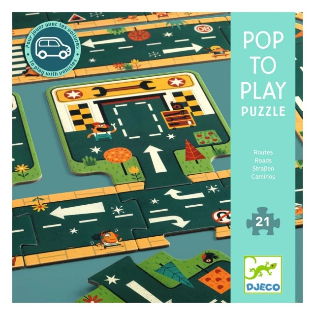 Giant puzzle roads
