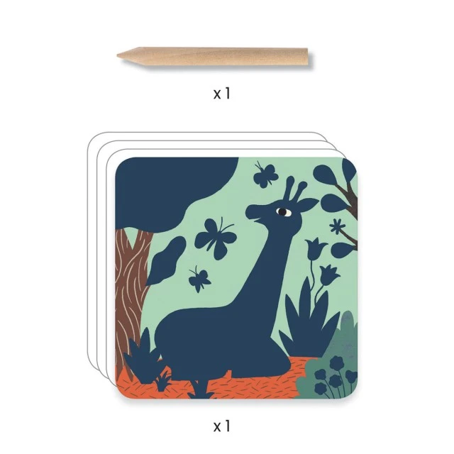 Scratch cards large animals