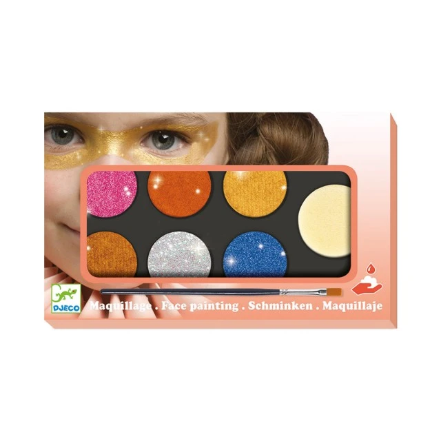 Children’s face makeup - Metallic colors