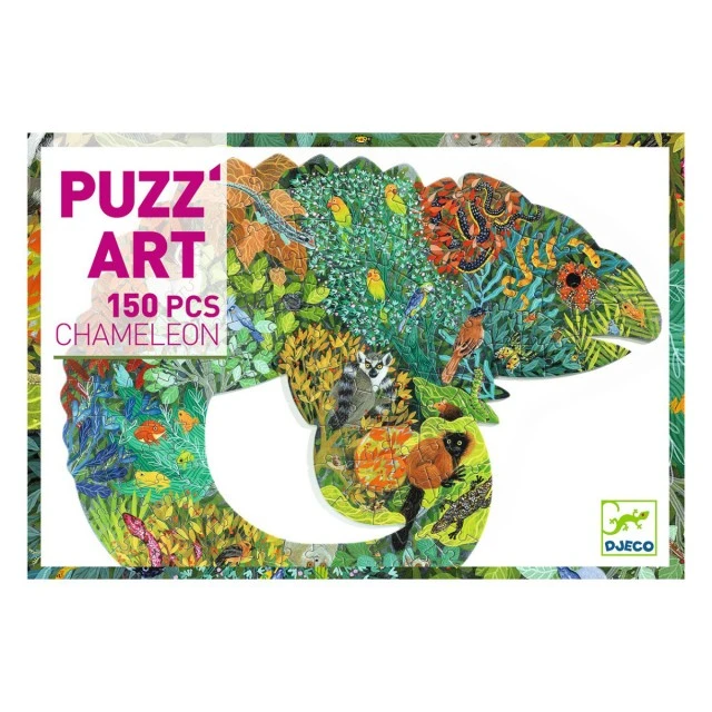 Puzzle art chameleon