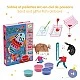 Children’s set for coloring with colored sand fish