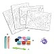 Children’s set for coloring with colored sand fish