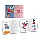 Children’s set for coloring with colored sand fish