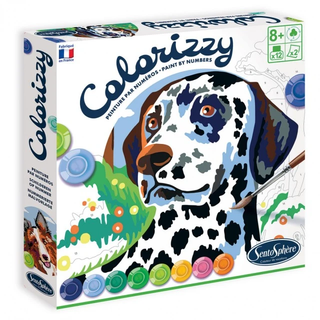 Coloring by numbers dogs