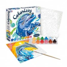 Coloring by numbers dolphins