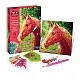 Canvas with colored pebbles horse