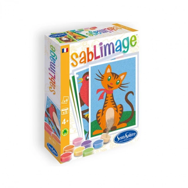 Оцвети с цветен пясък пухкави приятели мини