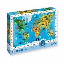 Animal observation puzzle around the world