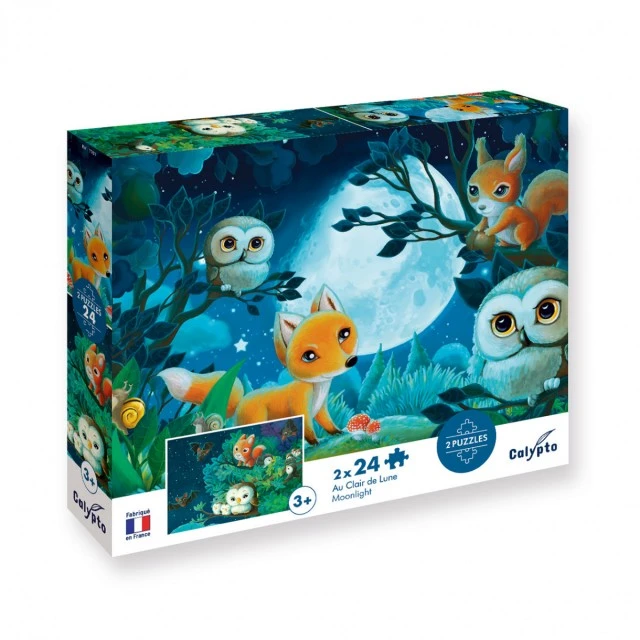 Puzzle animals in the forest 2 pcs.
