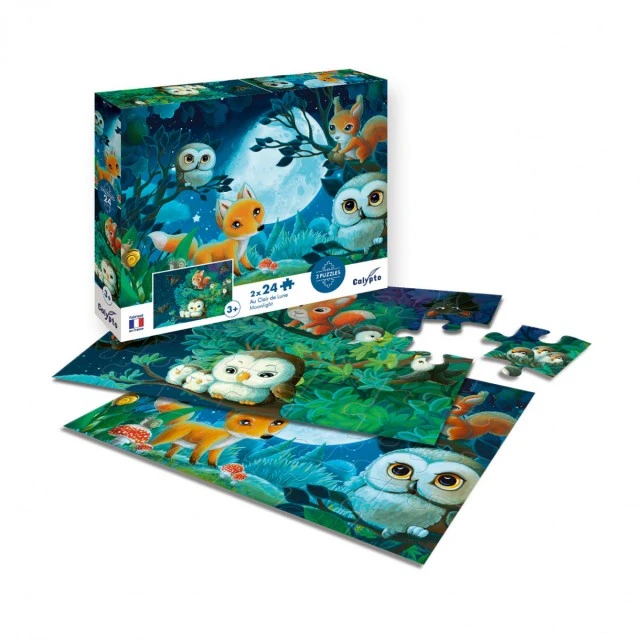 Puzzle animals in the forest 2 pcs.