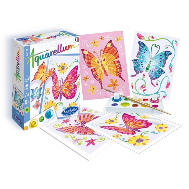 Watercolor Butterflies Mini Coloring Set