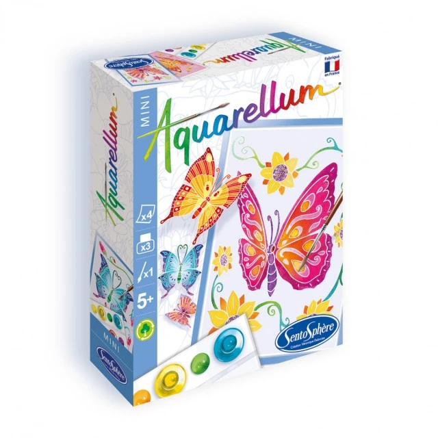 Watercolor Butterflies Mini Coloring Set