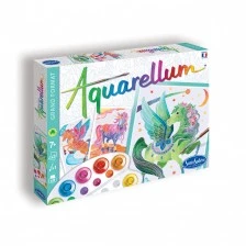 Оцветяване с акварелни бои еднорози голям формат