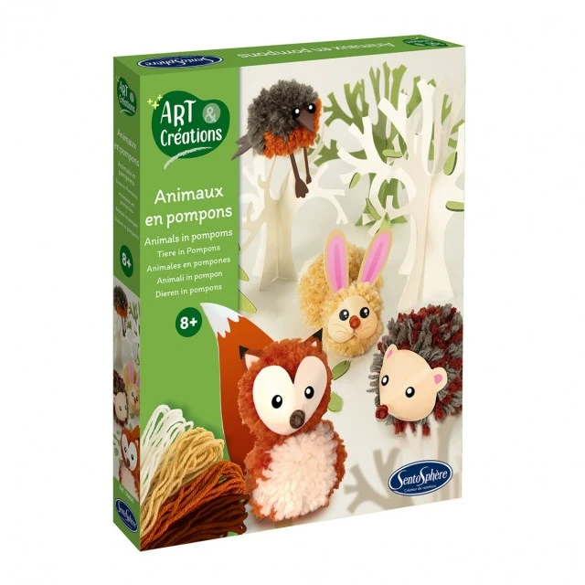 Make 3D forest animals with yarn