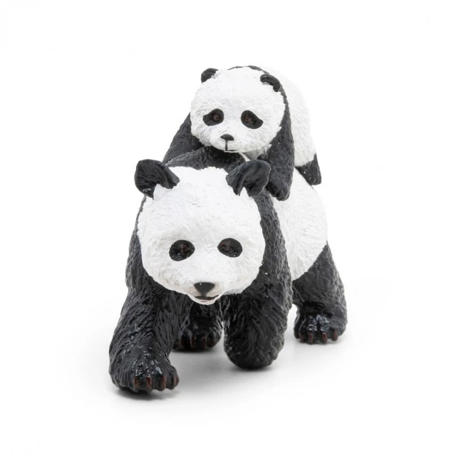 Panda figurine with baby panda