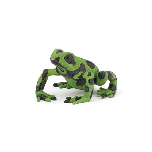 Green equatorial frog figurine