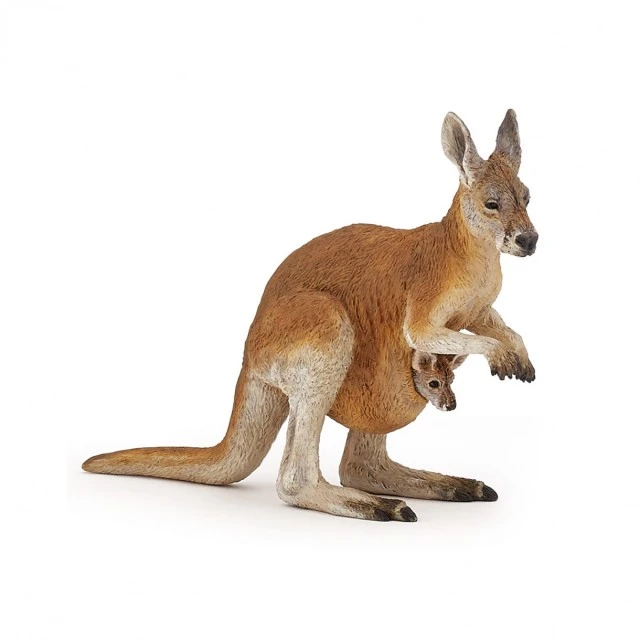 Kangaroo figure with a little