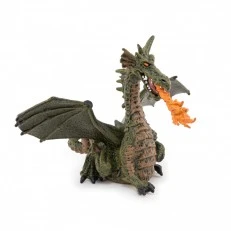Фигурка крилат дракон с пламък