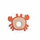 Crab chew rubber toy