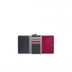 Wallet with passport pocket Storm color