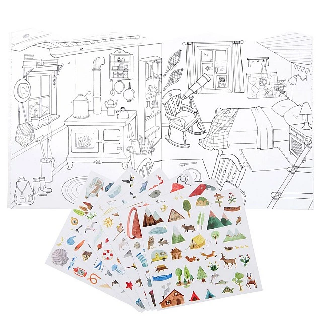 Sticker book, 20 pages.