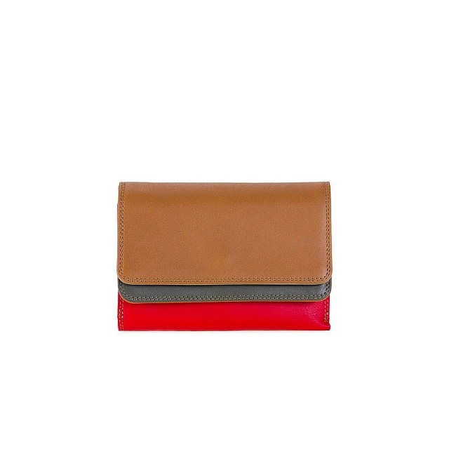 Портфейл Double flap Цвят карамел