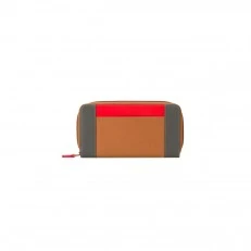 Large Zip Wallet Caramel color