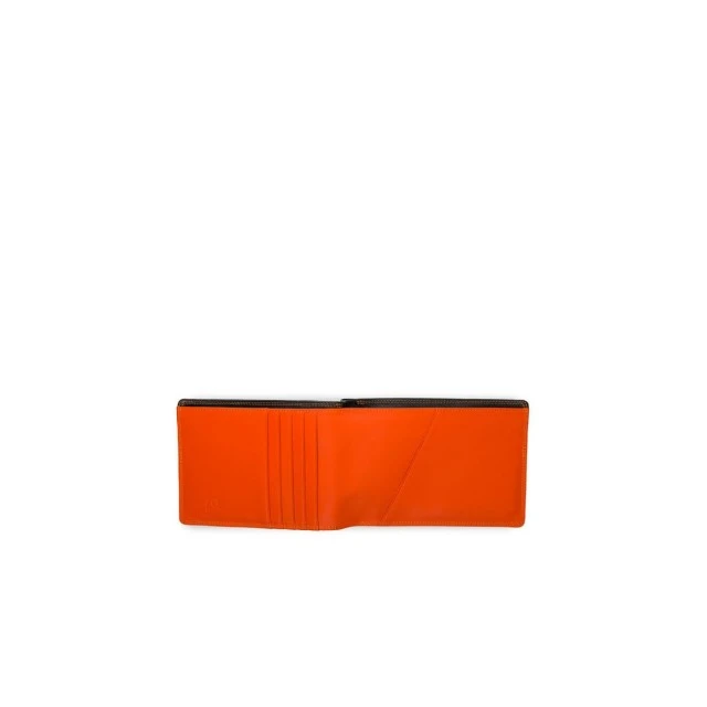 Портфейл с RFID защита и джоб за паспорт Цвят оранжево