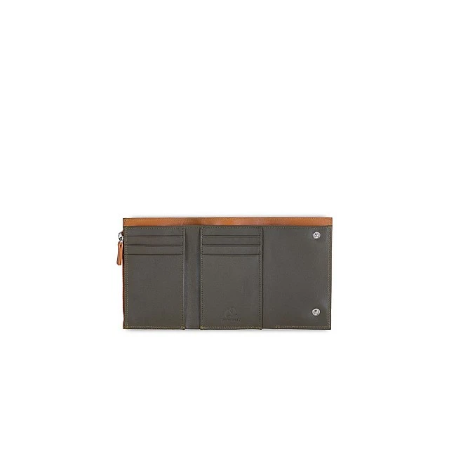 Мъжки портфейл Tri fold Цвят кафяво