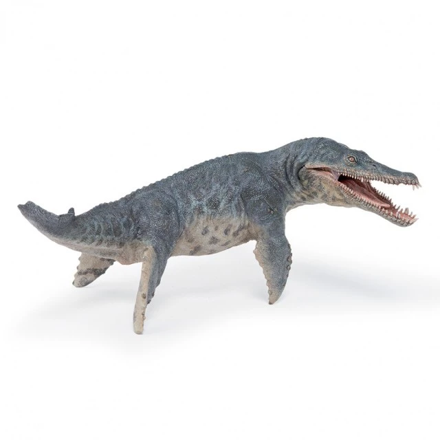 A mosasaur figurine