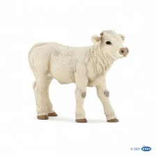 Charolais breed calf figurine
