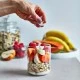 Glass lunch box 0.450l Almond color