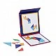 Tangram magnet game