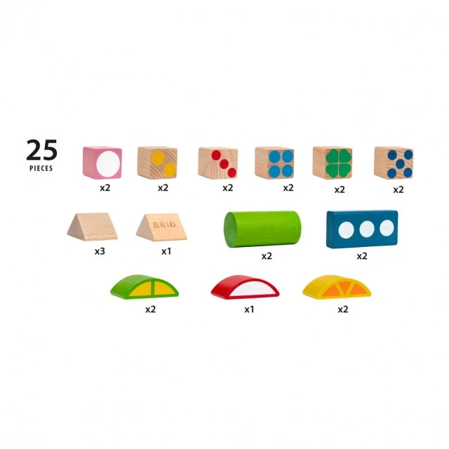 Wooden cubes 25 pcs.