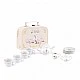 Porcelain tea set 11 pieces in a briefcase
