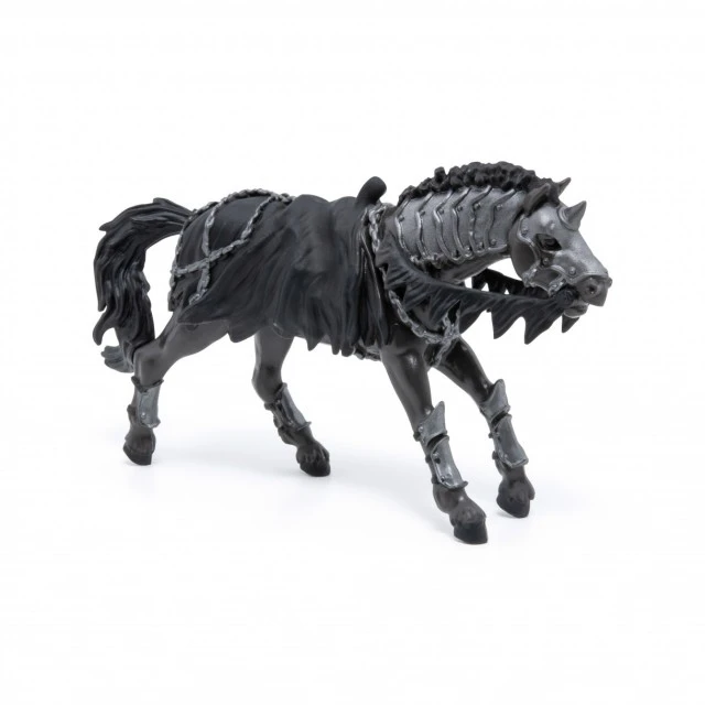 Ghost horse figure in black