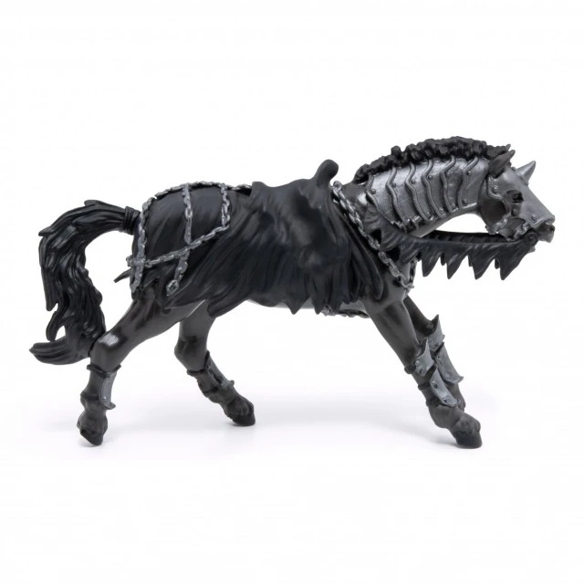 Ghost horse figure in black