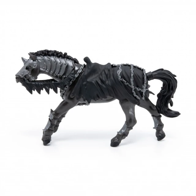 Ghost horse figure in black