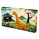 Dinosaur trains and tracks set