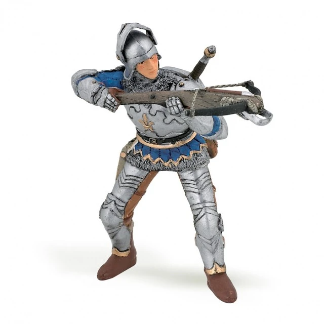 Blue crossbowman figurine