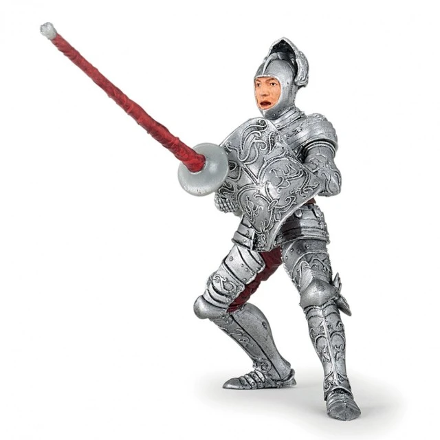 Knight figure in iron armor