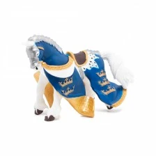 King Arthur's horse figurine in blue